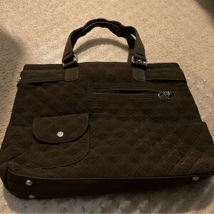 Vera Bradley, brown microfiber purse